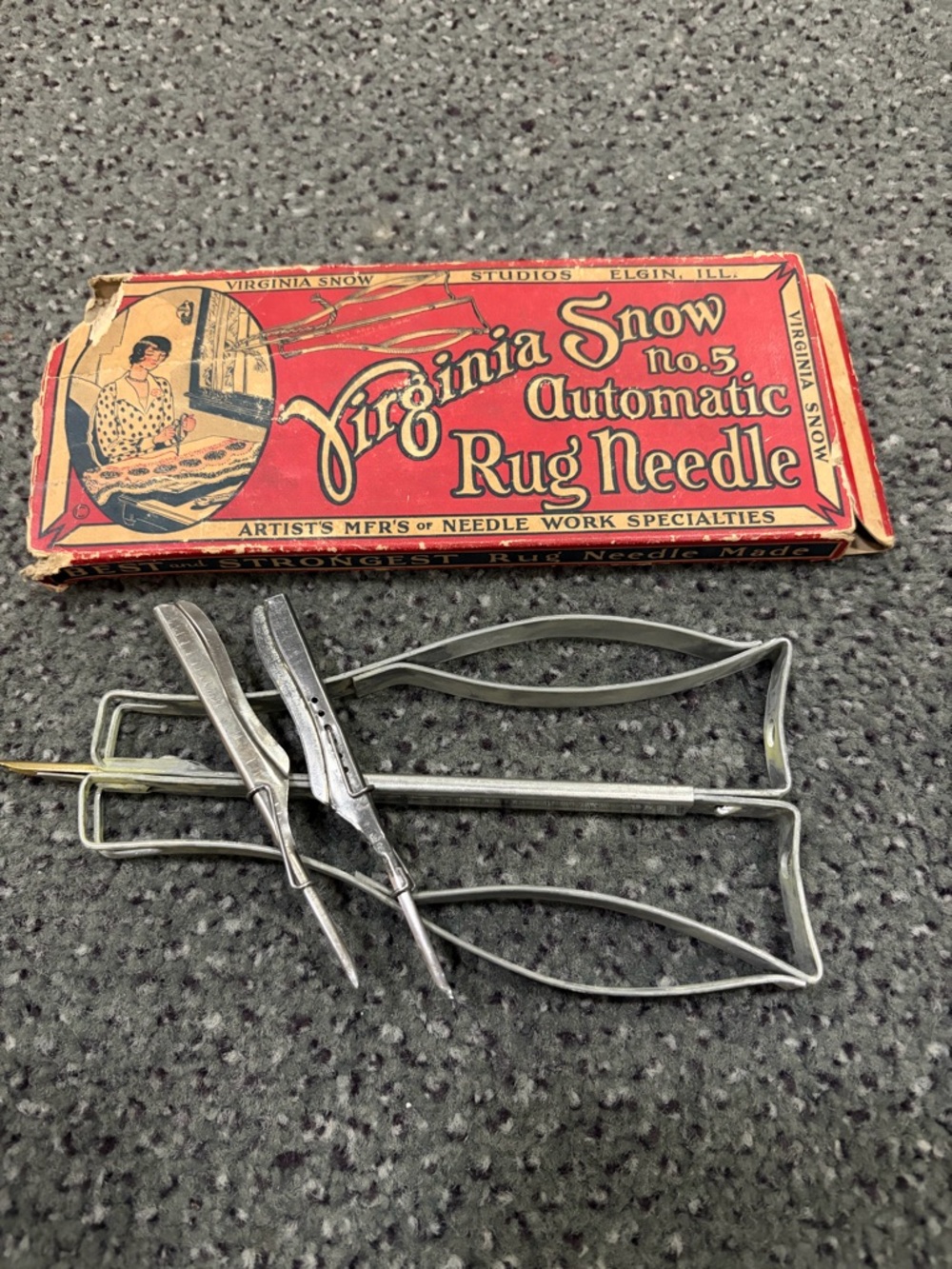 Automatic Rug Needle No.5 - Red Vintage Packaging